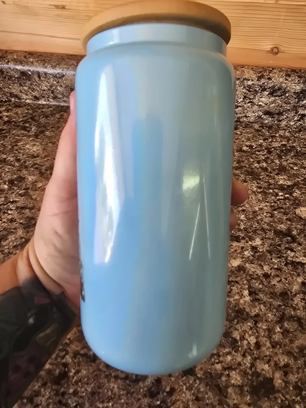 Scary Movie 18 oz Glass Cup With Lid